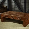 Antique Design Decorative Leather Storage coffee table