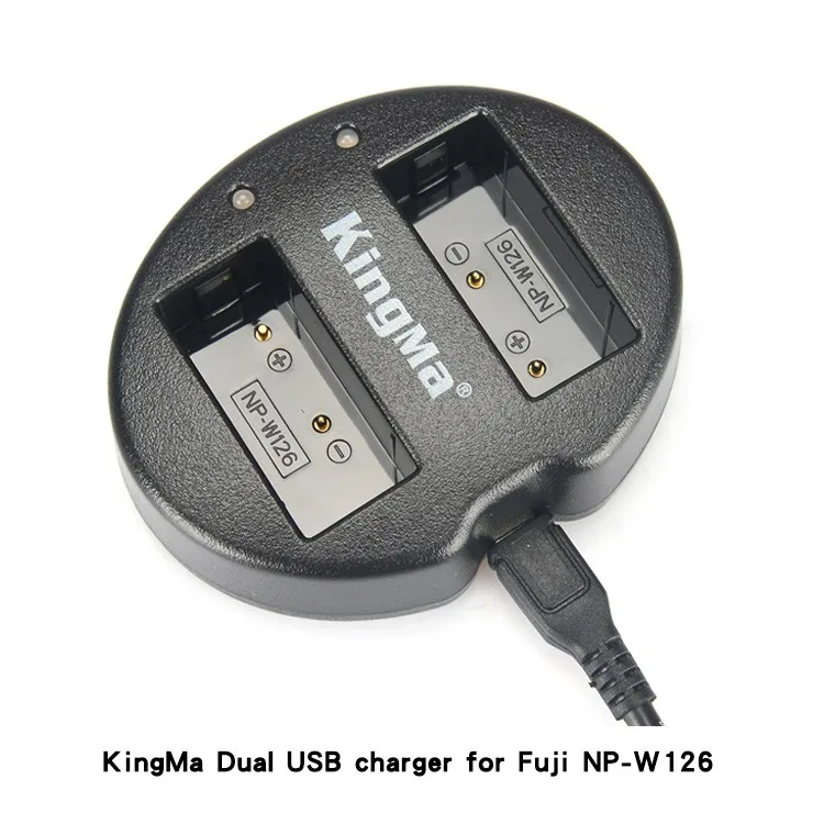 Kingma Dual Usb Charger For Fujifilm Npw126 Npw126s And Fujifilm