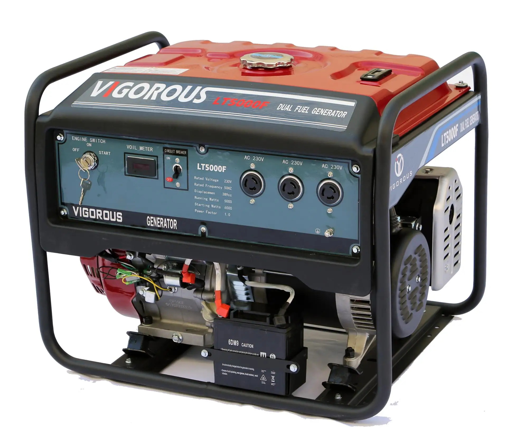 Honda Style 5500watts Dual Fuel (gas And Gasoline) Generator Open Type