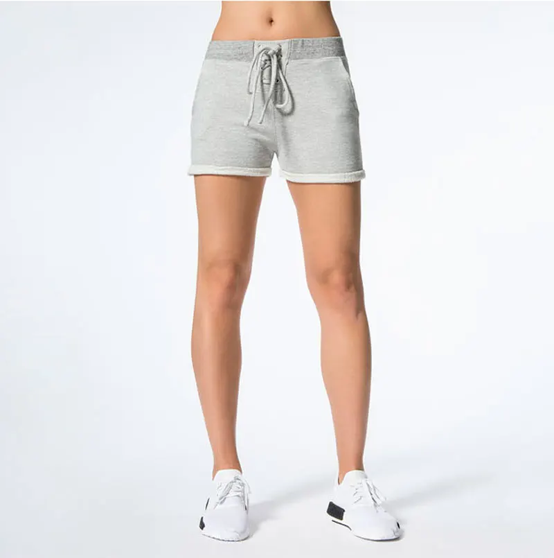 High Quality Fleece Women Booty Shorts Wholesale Women High Waisted