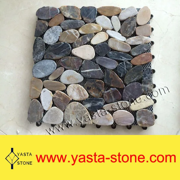 Cheap Cobble Stone Interlocking Pebble Stone Tile Buy Pebble Stone