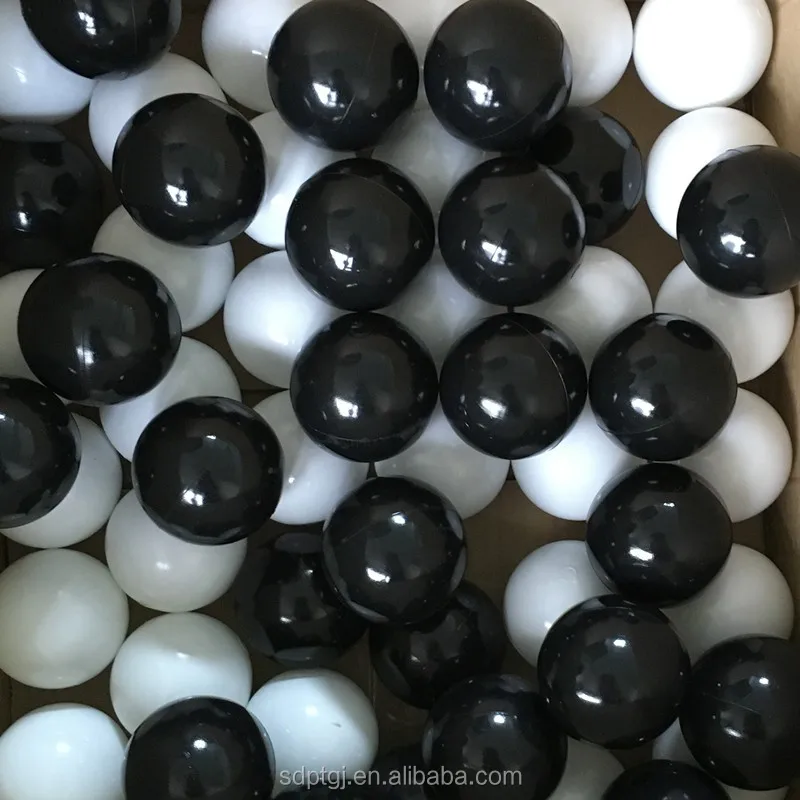 Hot Sale 6cm 7cm 8cm Black Plastic Ball Pit Balls For Swimming Pool