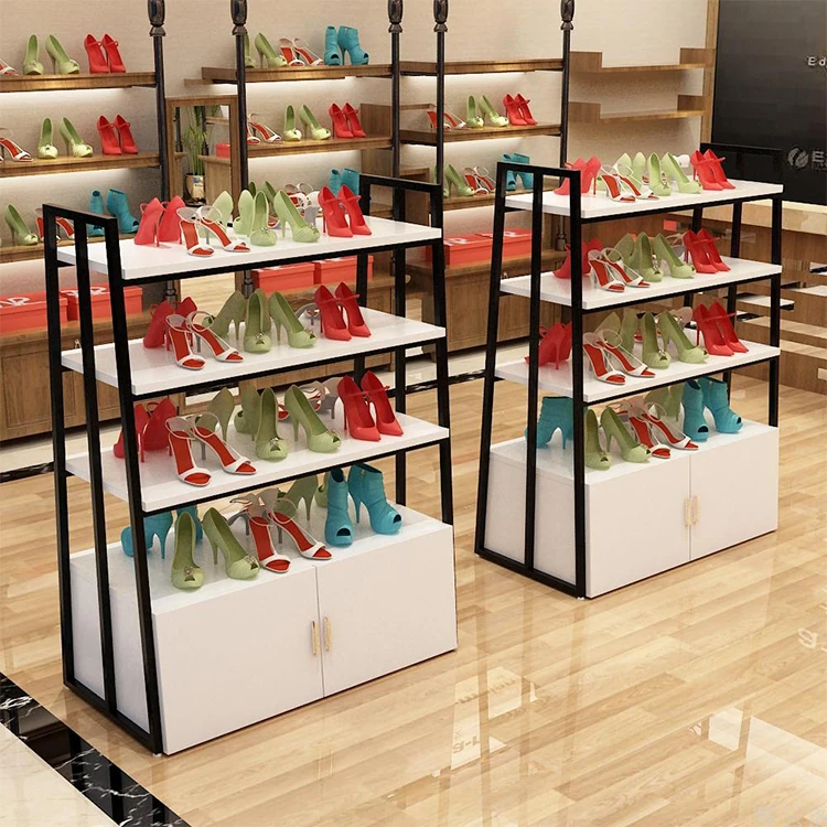 Hot Sale OEM Pegboard Shoes Display Racks for Retail Store, Floor