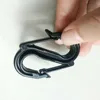 Black S hooks for shade net cloth fastener,plastic cover UV resistant connect clips,agricultural anti hail net clips