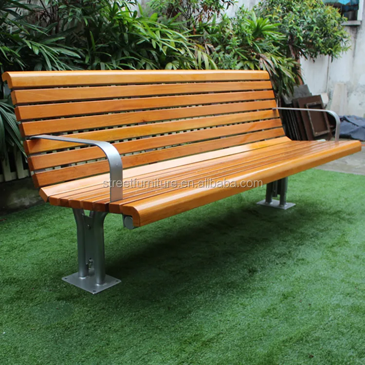 Varnish color camphor solid wood outdoor bench seat, View outdoor bench