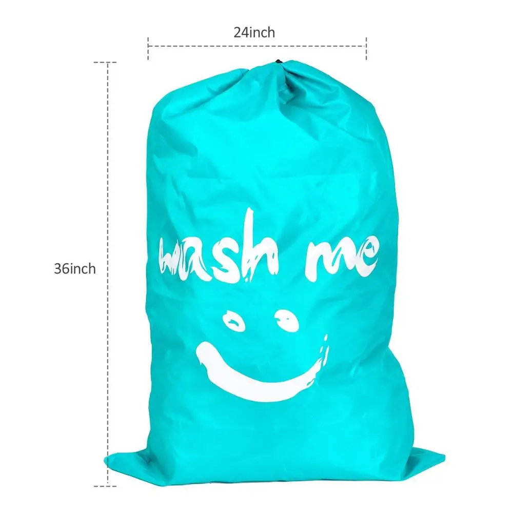 Large And Lightweight Foldable Portable Drawstring Laundry Bag And ...