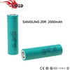 factory wholesale 18650 flat top battery 3.7v 2000mh inr18650 20r 18650 lithium cells