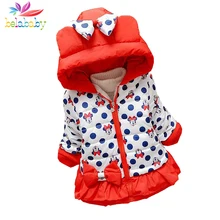 Belababy Baby Girls font b Winter b font Cartoon Coat New Cute font b Children b