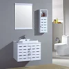 Discount Price Wall Hung Bathroom Small Sink Vanity Wooden Pywood Ceramic Surface