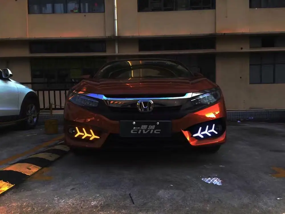 Auto Car Automobile Accessories Led Drl Drl For Honda Civic 2016 2018