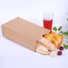 custom printing disposable food grade french bread paper bag