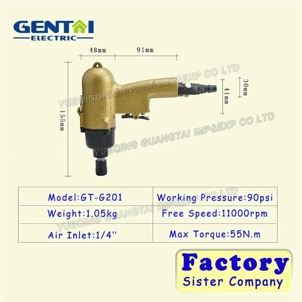 High Efficient Pneumatic Hammer Straight Type High Speed Torque 90
