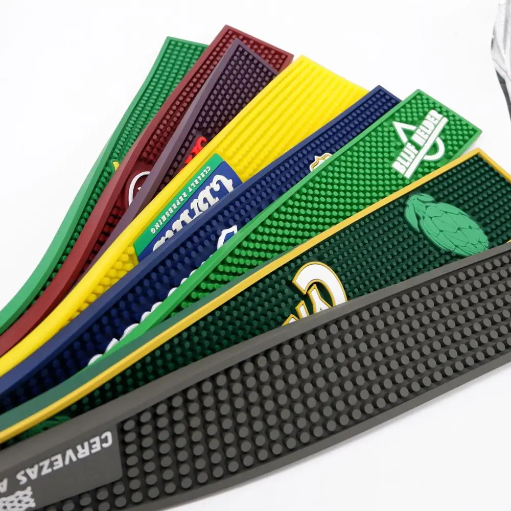 Bar Accessories Promotional Personalized Pvc/rubber Beer Bar Runner Mat