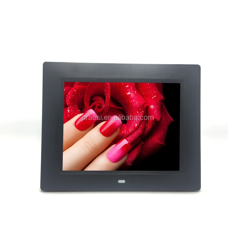 Support 1080p 8 Inch Video Digital Photo Frame Rohs Fcc Ce With Hd