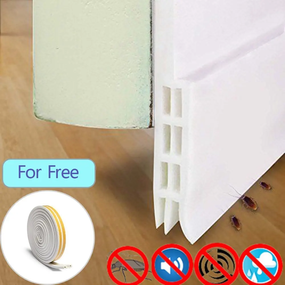 Weather Stripping Under Door Sweep Weather Stripping Door Bottom Seal Strip Door Draft Stopper by CooZero Door Sweep
