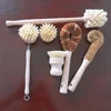 excellent durable beech wood coco sisal brush for vegetable dish bowl pan pot bottle cleaning tool