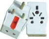 High quality 15A 3-round-pin plug travel adaptor Multi plug with most favorable price