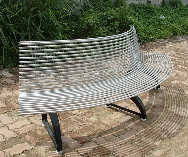 Refugio De Metal Con Banco Para Jardín Al Aire Libre,Banco Curvo De