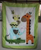 2017 new environmental-friendly giraffe print cheep 100 cotton twill fabric cute quilted comforter