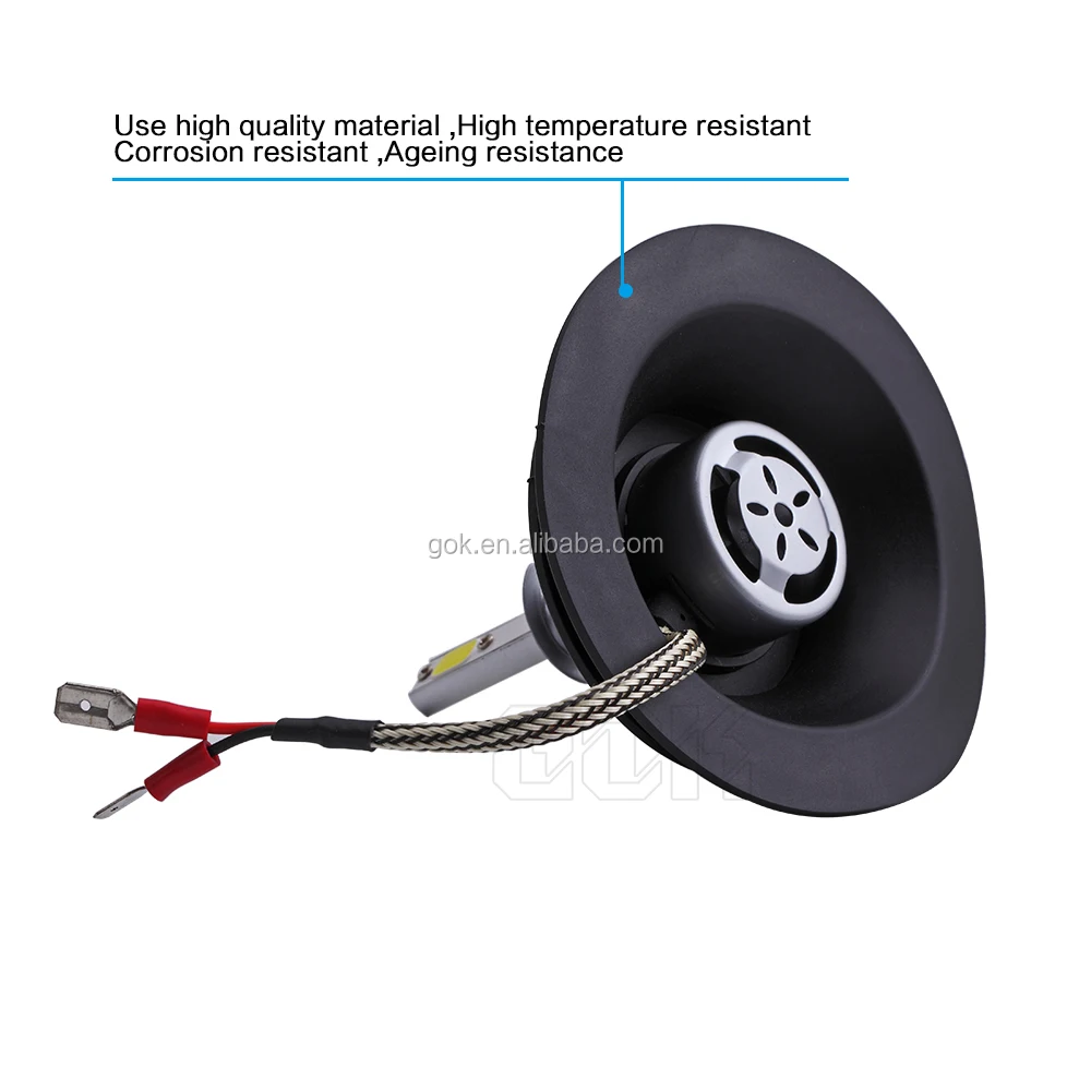 Car Led Dust Cover Headlight Motorcycle Cob Led Car Headlight Kit H1 H3