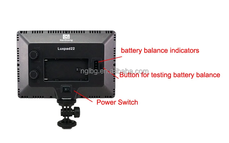 Nanguang,11W,CN-LUXPAD22 Bi-color portable and papery on camera Pad LED video LIGHT Ra 95