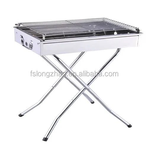 Picnic camping folding stainless steel outdoor bbq grill