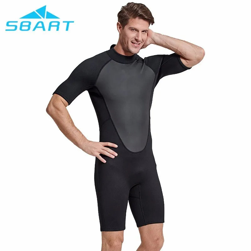 Sbart 2017 Hot Sales Mens Shorty Wetsuit 2mm Neoprene With Short Sleeve ...