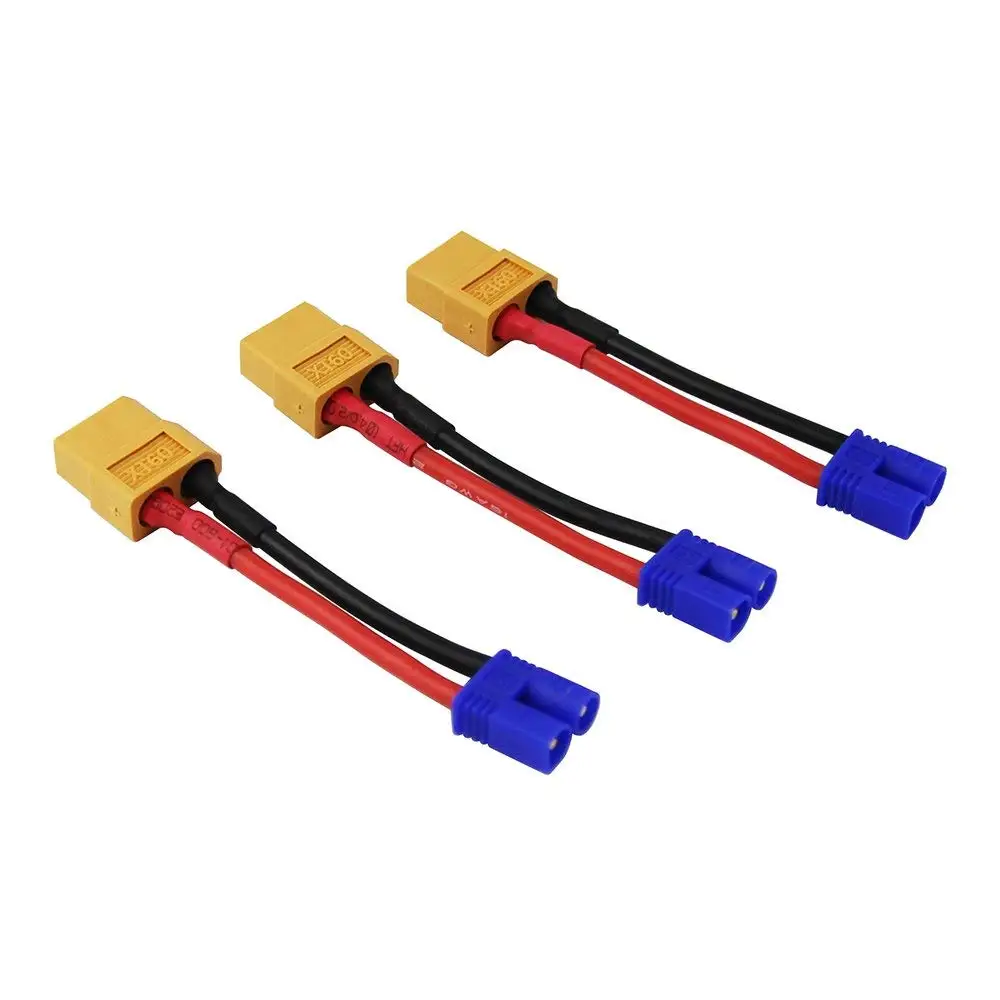 EC5 Male to TRX Female 12AWG 5CM Wire for Brushless LiPO Charger for Traxxas