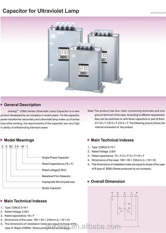 Wholesale Power Factor Correction Capacitor Bank 100 Kvar Capacitor