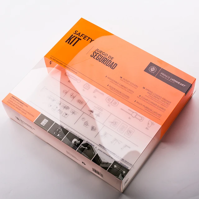 Customized clear plastic PVC PET folding packaging boxes for product packing