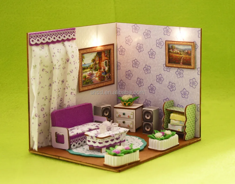 3d Diy Paper Furniture Puzzle  Game  house  Decoration Puzzle  