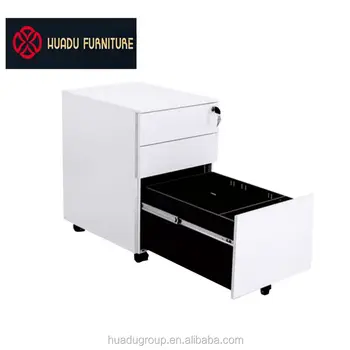 Quality Office Steel Mobile Pedestal Lockable 3 Drawer Filing Office Steel Mobile Pedestal Lockable