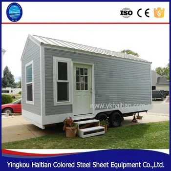 Luxury Container Homes 20ft Mobile Trailer Prefab Caravan Log