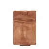 card holder mens genuine bifold leather wallet Front pocket wallet with magnet clip card holder