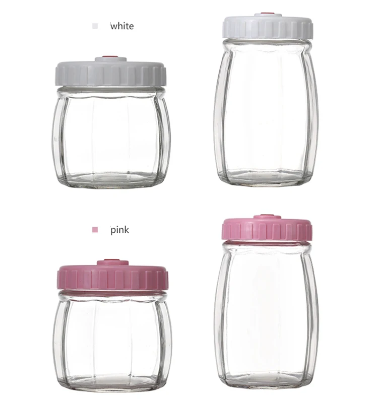 Pump Lid Glass Vacuum Storage Jar Bpa Free Buy Vacuum Storage Jar