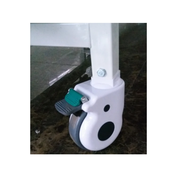 2crank manual with Aluminum alloy guardrail nursing bed