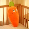 high quality lovely smile carrot plush toy pp cotton plush stuffy toy with funny expression