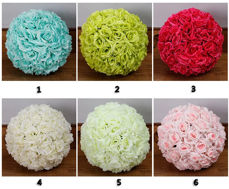 Colorful Artificial Flower Ball For Wedding Centerpiece Decoration