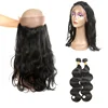 10 Inch To 20 Inch Large Stock Body Wave 360 Closure Virgin Brazilian Human Hair 22 Inch X 4 Inch 360 Lace Frontal Closure
