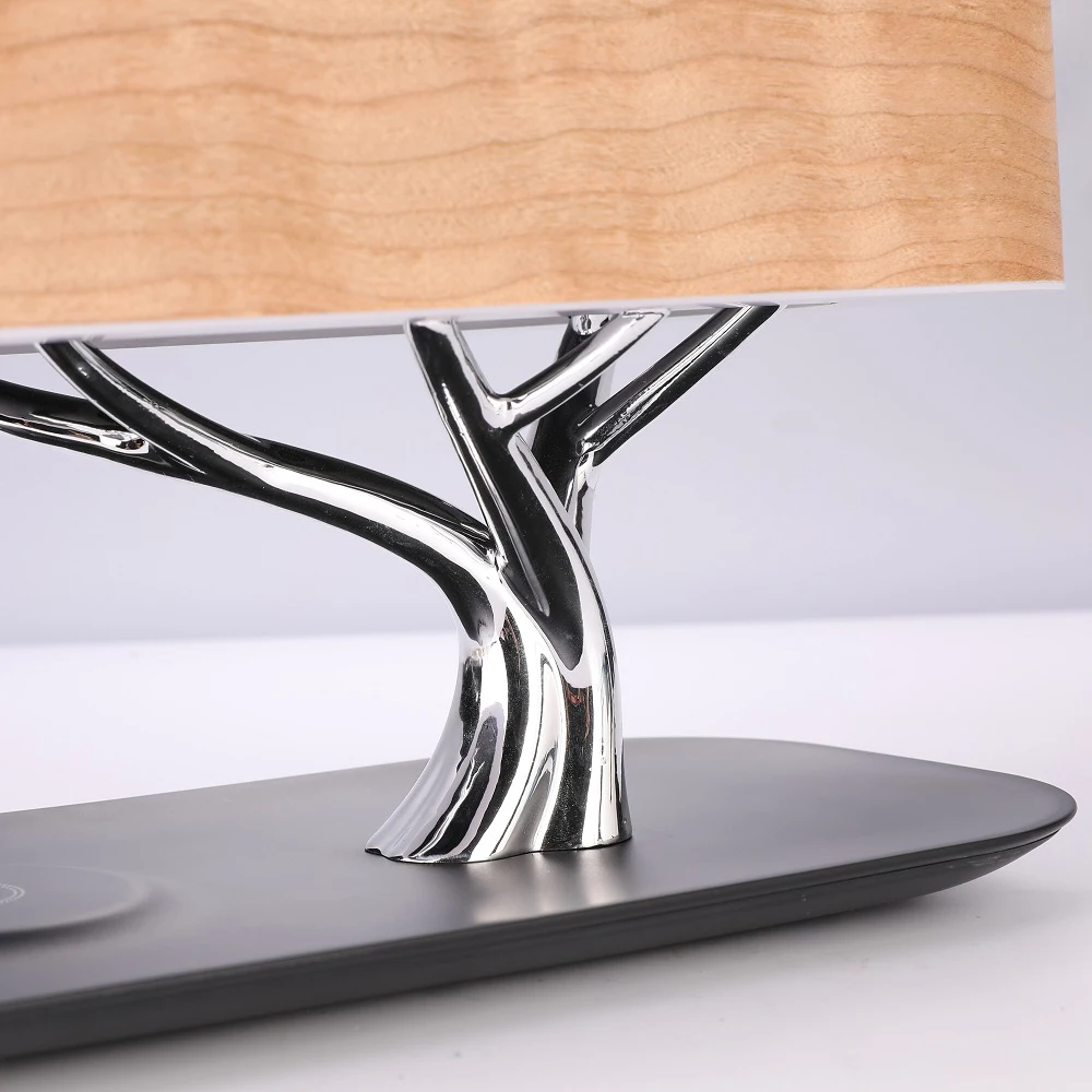 Mesun Modern Shadeless Luxury Led Table Lamps With Wireless Charger Of Golden Supplier Buy