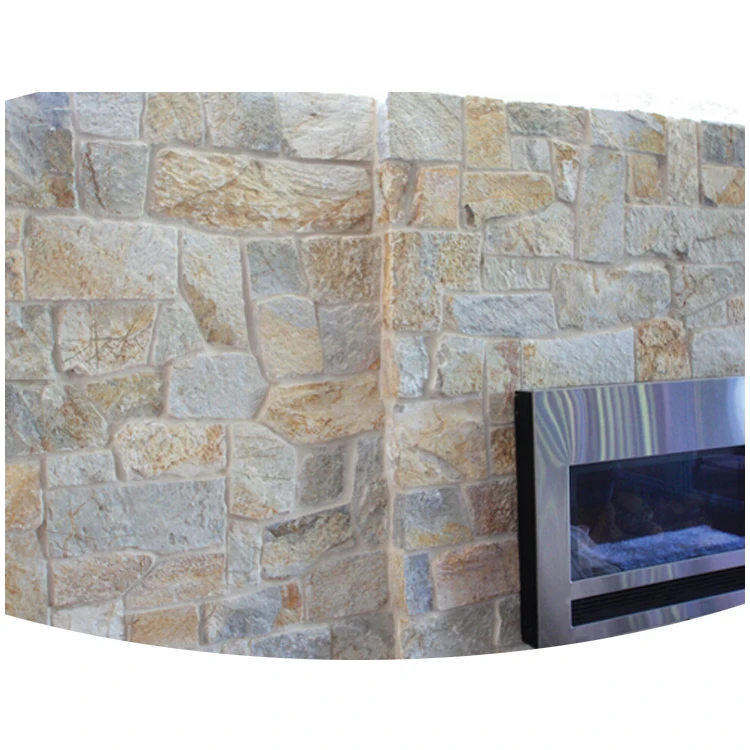 Jerusalem Yellow Natural Random Irregular Shape Limestone Veneers
