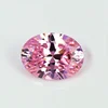 WuZhou gems Medium pink Oval Cut 9*11mm-12*16mm loose gems synthetic gemstones