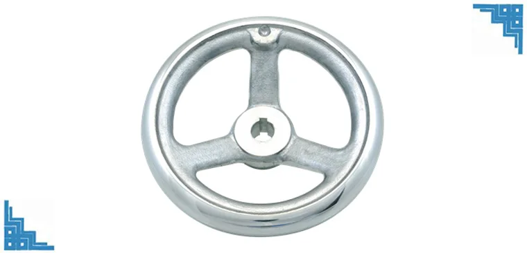 Uxcell M10x15mm Revolving Handle - Silver Tone Hand Grip For Milling Machines & Lathes