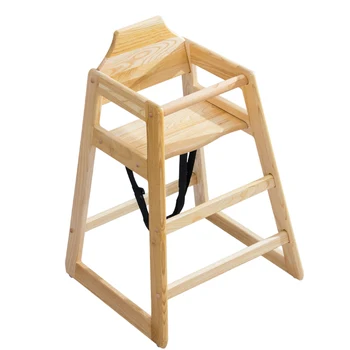 wooden baby eating chair