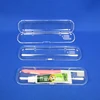 Box Type PS Plastic clear plastic travel toothbrush set case