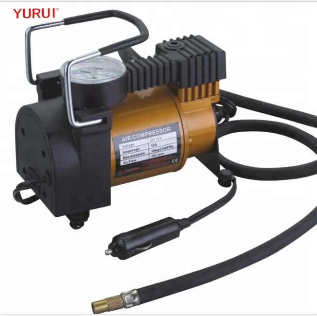 Dc 12v Mini Tire Pump 140psi Tyre Inflator Portable Metal Air ...