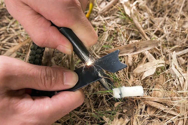 150*12mm Large Magnesium Rod Fire Starter Flint With Waterproof Tinder