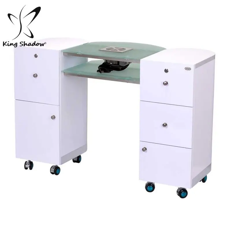 Hot Sale Nail Salon Furniture Exhaust Fan Nail Tables Manicure Table