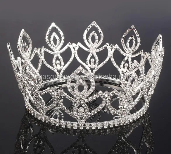 Wholesale Colorful Tall Pageant Christmas Pageant Tiara Holiday Winner ...