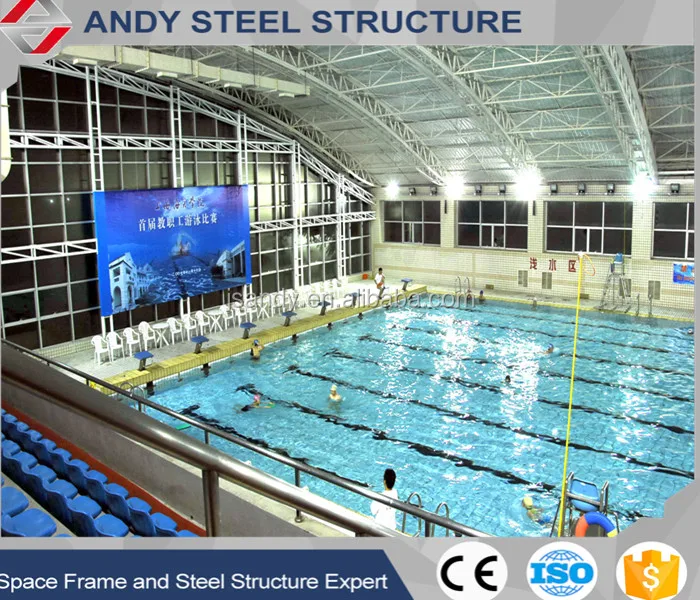 Curved Design Prefab Pipe Steel Truss Roofing Steel Roof Structure